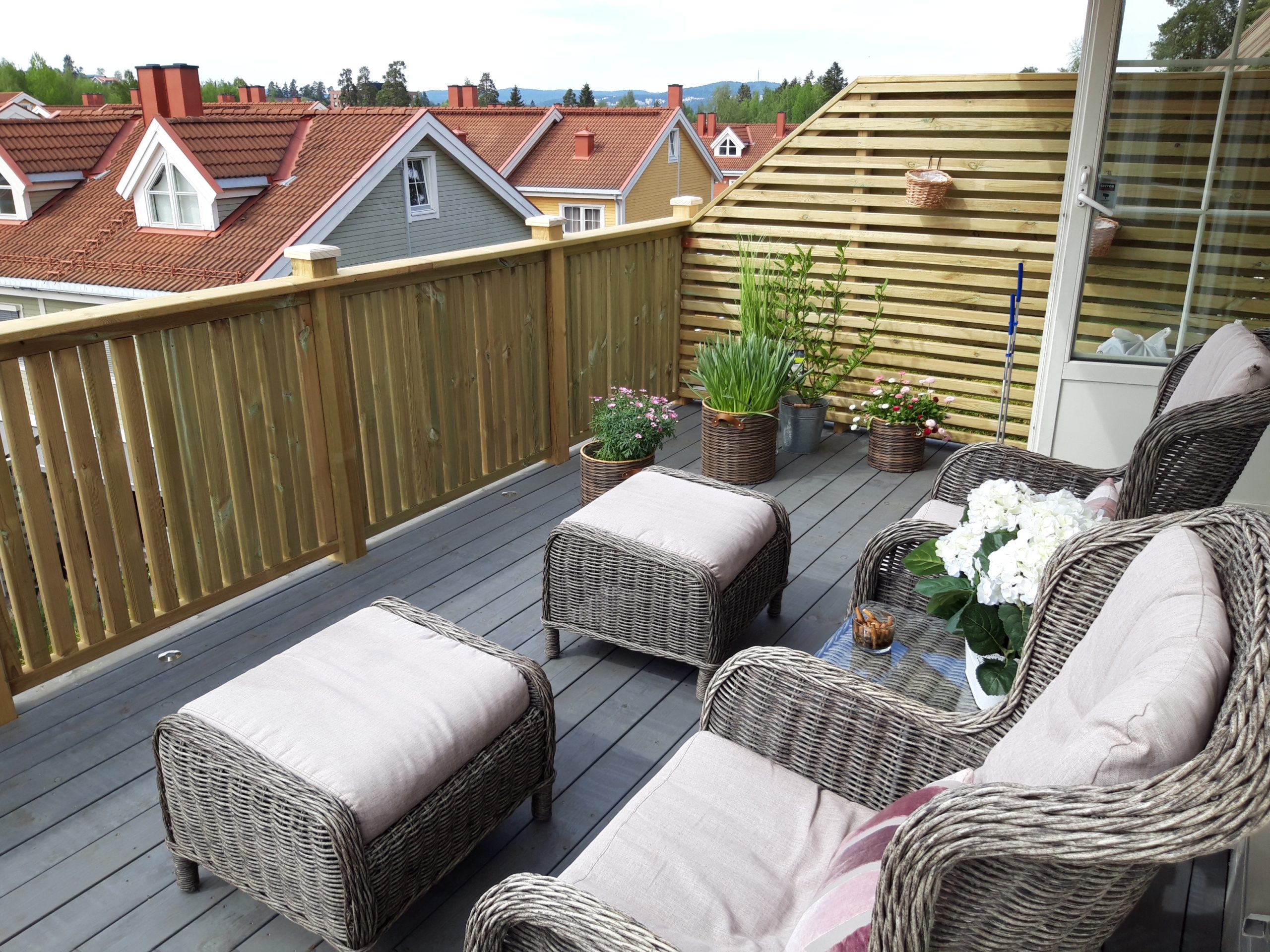 verand med terrasse møbler